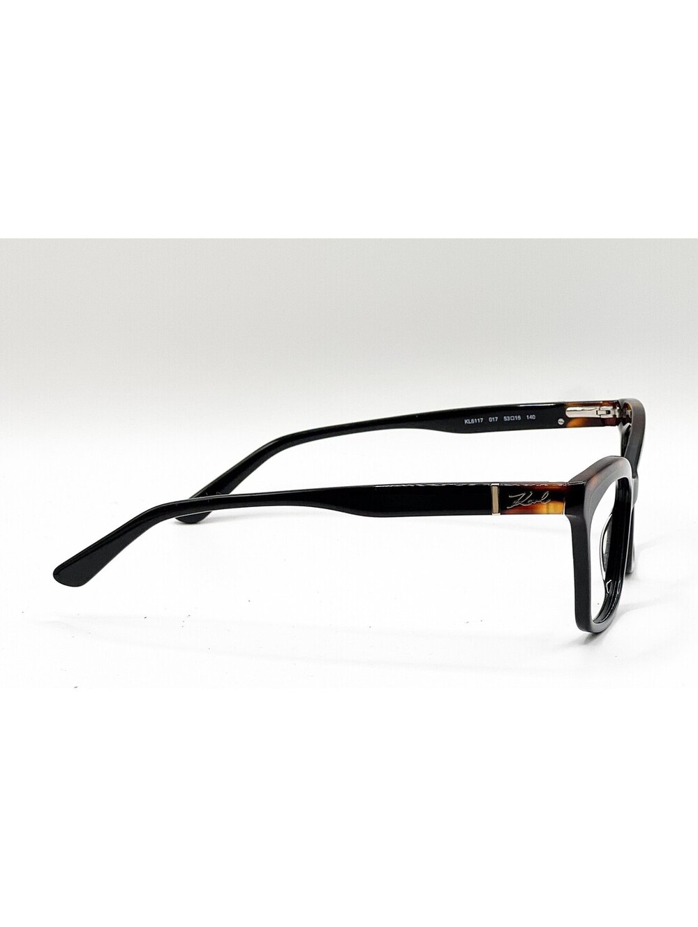 Karl Lagerfeld KL6117 017 Black Havana Gold Authentic Eyeglass Frames 53-16 - Picture 3 of 5